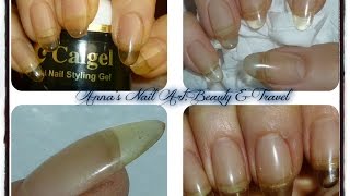 How to Sculpt Almond Nails With Calgel Soak Off Gel [upl. by Chapman240]