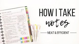 How I take notes  Tips for neat and efficient note taking  Studytee [upl. by Lawley]