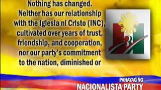 Erap sad but respects INCs nod of NoyMar [upl. by Yttap]