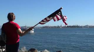 Veterans Day boat parade 2021 on San Diego Bay [upl. by Raquel]