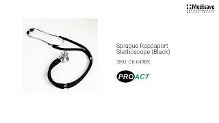 Sprague Rappaport Stethoscope Black CK 649BK [upl. by Esened]