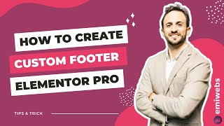 How to Create a Custom Footer with Elementor Pro [upl. by Earas]