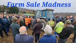 Farm Sale Madness Farm Machinery Ford Tractors Massey Claas Arion John Deere Valtra New holland [upl. by Notfa]