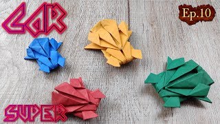 DIY Toy Paper Car  How To Make A Racing Paper Super Car Tutorials  Easy Origami Craft Kids Ep10 [upl. by Erodaeht]