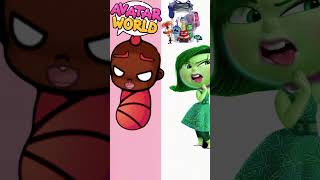 SadnessAnxietyJoyAngerDisgustFear and Embarrassment INSIDEOUT2 avatarworld avatar shorts [upl. by Marigolda]