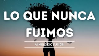 LO QUE NUNCA FUIMOS  AI Melodic Fusion 🎧 Letra Lyrics [upl. by Heman]