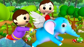 The Magical Elephant Hindi Story  जादुई हाथी हिन्दी कहानी 3D Animated Kids Bedtime Moral Stories [upl. by Jenne]