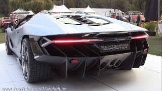 23m Lamborghini Centenario Roadster Sound  Start Ups amp Loading Into Truck [upl. by Ninel]