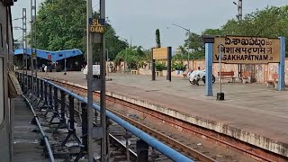 VISAKHAPATNAM RAILWAY STATION ON BOARD ARRIVING DIGHAVSKP SF EXPRESS TRAIN [upl. by Itra761]