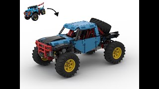 Lego Technic 42070 C model Azure Rocker [upl. by Ynnatirb]