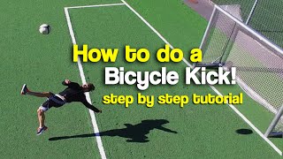 How to do a Bicycle Kick  Tutorial step by step [upl. by Alatea291]