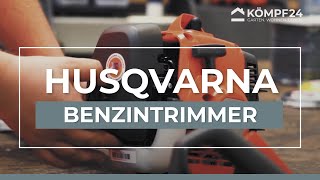 Husqvarna Benzintrimmer 122C Kaltstart Warmstart und Fadenwechsel vom Profi erklärt [upl. by Oxford269]