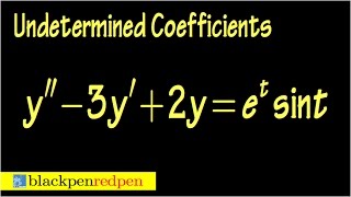 undetermined coefficients diff eq sect4519 [upl. by Nennerb]