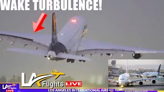 WAKE Turbulence Back to Back A380 departures [upl. by Mahla]