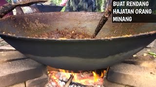 MASAK RENDANG PADANG HAJATAN ORANG MINANG [upl. by Ahsieyt]