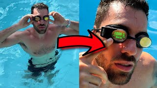 Esse óculos do CICLOPE NADADOR vem com um HOLOGRAMA de INTELIGÊNCIA ARTIFICIAL 🤯🏊‍♂️ [upl. by Anilemrac]