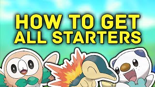 Pokemon Legends Arceus  How To Get ALL Hisuian Starter Pokemon  Cyndaquil Rowlett amp Oshawott [upl. by Ozneral]