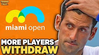 More Players Withdraw from Miami Open 2024  Tennis News [upl. by Kassi650]