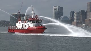 An inside look at the fireboats protecting the city of Boston [upl. by Nonnaer]