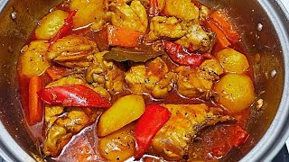 CHICKEN AFRITADA in MAMA SITA’s Sauce  Budget Friendly Chicken Recipe  Pinoy SImple Cooking [upl. by Anisamoht]