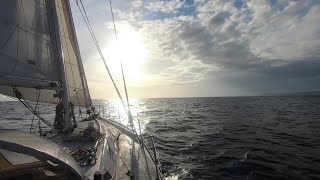 Ep299 Alone and sailing away from Margarida  Not quite  Annie the accidental crew [upl. by Anatol]