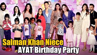 UNCUT Arpita Khan Daughter AYAT Sharma Birthday Celebration 2023  Starkids Salman Khan Bhanji Bday [upl. by Kuhlman]