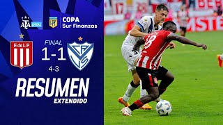 Estudiantes de la Plata 11 43 Vélez  CopaLPF  Resumen Extendido  Final [upl. by Iman]