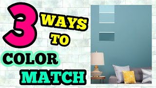 3 Ways To Color Match Paint for Walls [upl. by Ihc365]