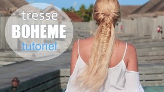 Tuto coiffure dété pour cheveux mi longs ✿ Demi chignon tressé [upl. by Reeba]