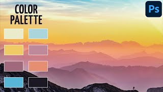 Create a color palette  Take swatches from photo to make color table  PHOTOSHOP TUTORIAL [upl. by Schwarz]