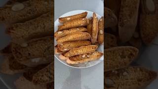 Biscotti Italian Cake Rusk 😎how make Almond Biscotti recipe biscuitsshortsvideo [upl. by Burhans]