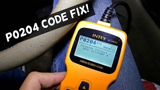 P0204 Injector Circuit Malfunction  Engine light code FIX [upl. by Eyahc]