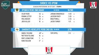 SandgateRedcliffe Mens 2nd Grade v Ipswich Mens 2nd Grade [upl. by Aneehs196]