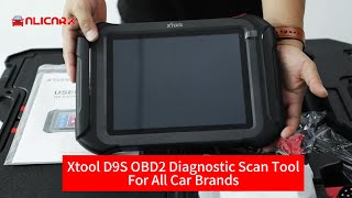 XTOOL D9S D9 Automotive Diagnostic Tool ECU Coding Topology Map Key Programming BiDirectional Tool [upl. by Jacobo]