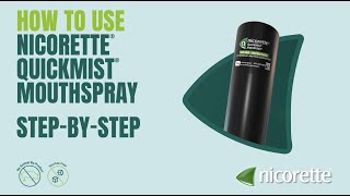 Stepbystep How to use the NICORETTE® QuickMist® Mouthspray [upl. by Teague]