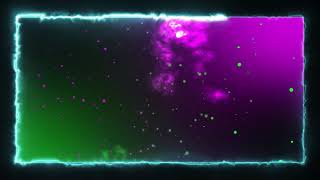 Multicolor Neon lights Electric Animated framed Background  Particle vfx  Green Black Screen [upl. by Ymor]