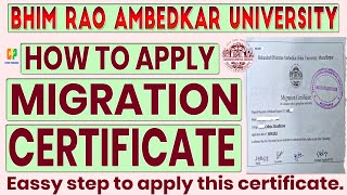 Migration Certificate kaise upload kare  How to apply migration certification Brabu University [upl. by Kiki571]