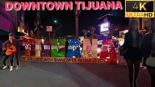 DOWNTOWN TIJUANA AT NIGHT 2024 [upl. by Lynden]