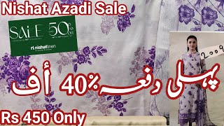 Nishat Azadi Sale 40 amp 35 OFF  Nishat Sale [upl. by Zebada]