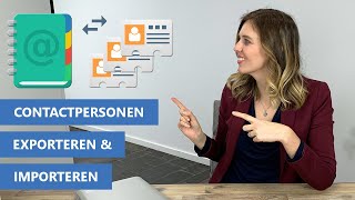 Outlook Contactpersonen importeren amp exporteren [upl. by Naneek140]