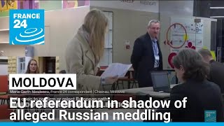 Moldova votes in election EU referendum in shadow of alleged Russian meddling • FRANCE 24 English [upl. by Giraud]