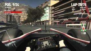 F1 2010 Monaco Race HRT Style Career Expert Andrew Bortz [upl. by Asseneg9]