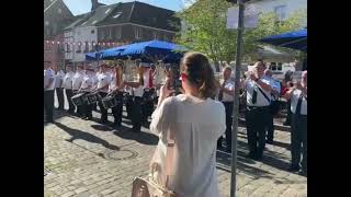 Düsseldorf Kaiserswerth am 28062024 mit dem Zapfenstreich [upl. by Willett]