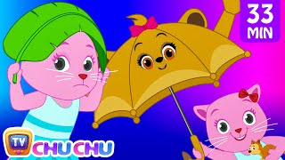 Rain Rain Go Away Nursery Rhyme With Lyrics  Cartoon Animation Songs for Kids  Cutians  ChuChu TV [upl. by Teferi512]