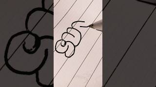 how to write bubble letter  bubble letter calligraphyasmr [upl. by Purpura205]