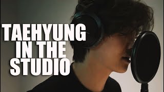 Kim Taehyung in the Studio  BTS V Soulful and Raw Vocals [upl. by Aer]