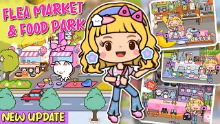 Miga World NEW UPDATE‼️🤩FLEA MARKET amp FOODPARK NEW LOCATION Miga town tocaboca [upl. by Roskes]