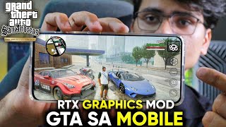 GTA San Andreas Mobile New Graphics Mod Review  Must Try All Gamers [upl. by Wahkuna]