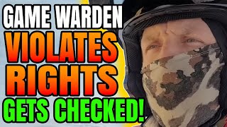 Rights Violating Game Warden Gets CHECKED by Fisherman [upl. by Ecertal]