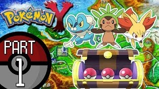 Pokemon X and Y  Part 1 The Kalos Adventure Begins Chespin Fennekin or Froakie [upl. by Kanal]